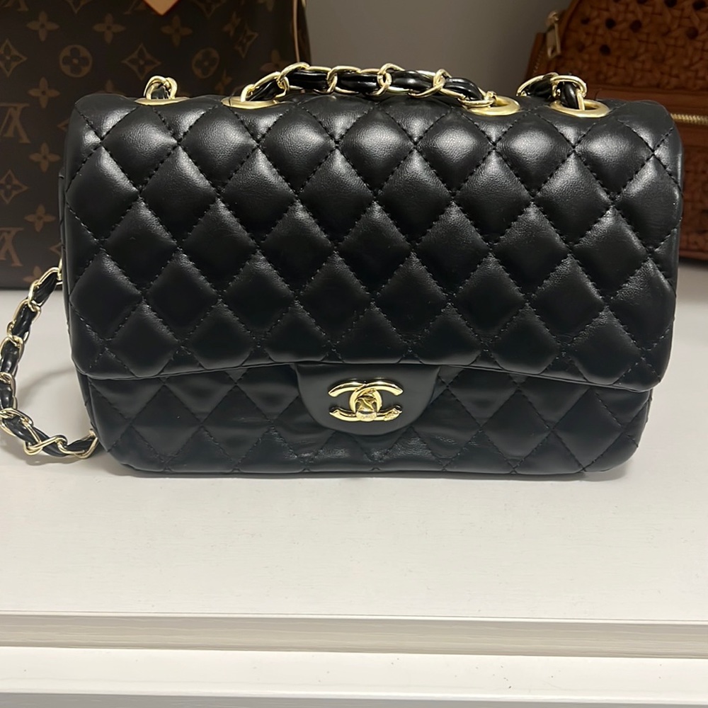 Black Quilted Shoulder Bag